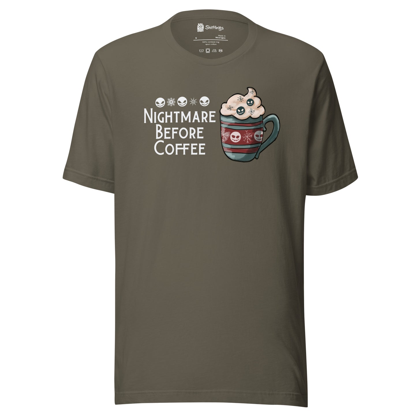 Caffeine's Dark Side: Nightmare Before Coffee Shirt
