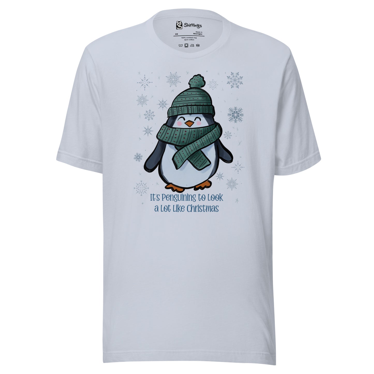 Penguin Chic: 'It's Penguining to Look a Lot Like Christmas' Tee