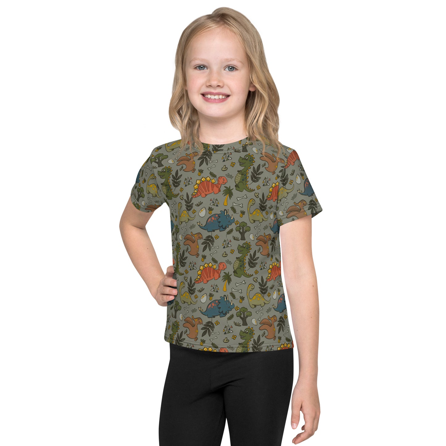 Dino Doodles: Green Adventure Toddler Tee