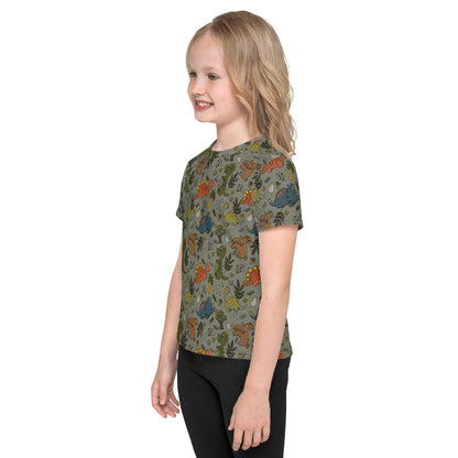 Dino Doodles: Green Adventure Toddler Tee