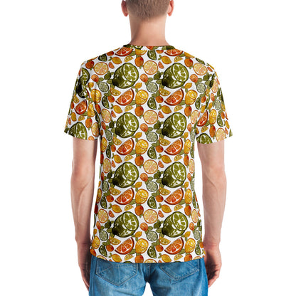 Zesty Ensemble: All-Over Citrus Splash Tee