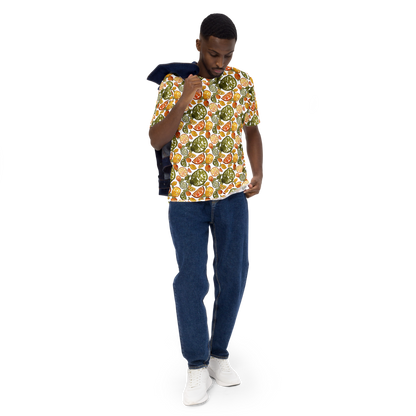 Zesty Ensemble: All-Over Citrus Splash Tee