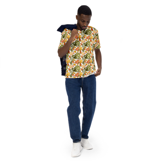 Zesty Ensemble: All-Over Citrus Splash Tee