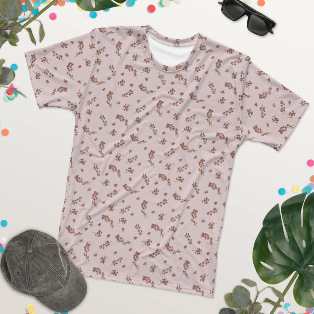 Blooms Unbottled: All-Over Pink Petal T-Shirt