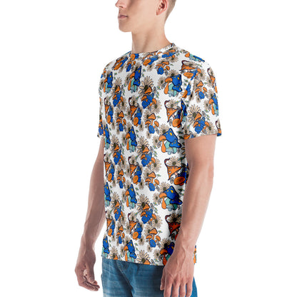 Fungi & Flora Fusion: Artistic All-Over Tee