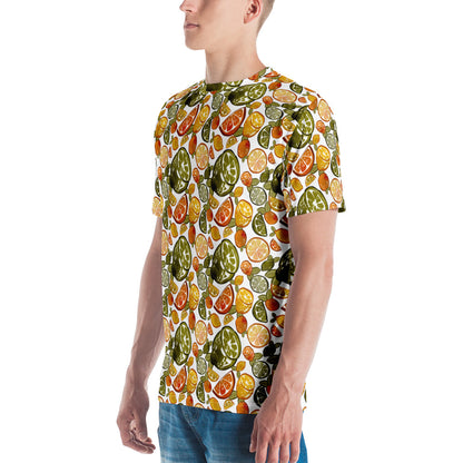 Zesty Ensemble: All-Over Citrus Splash Tee