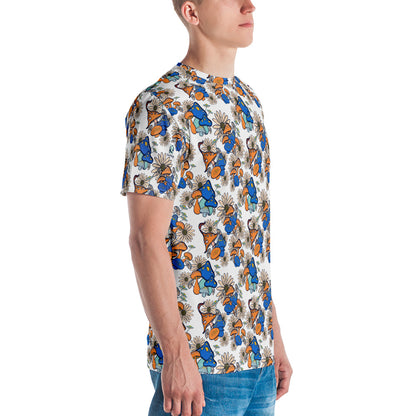 Fungi & Flora Fusion: Artistic All-Over Tee