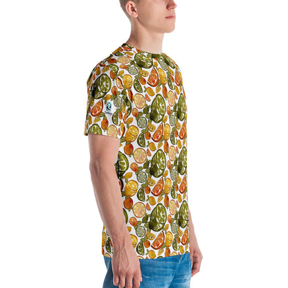 Zesty Ensemble: All-Over Citrus Splash Tee