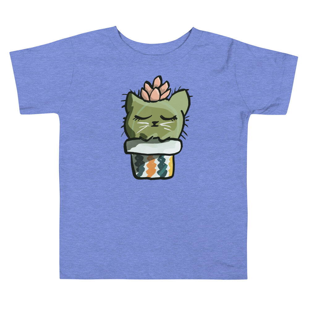 "Cacti Kitty Charm" Whimsical Toddler Tee