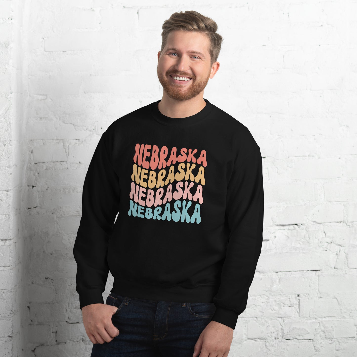 Nebraska Groovy Sweatshirt