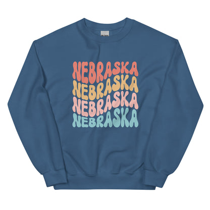 Nebraska Groovy Sweatshirt