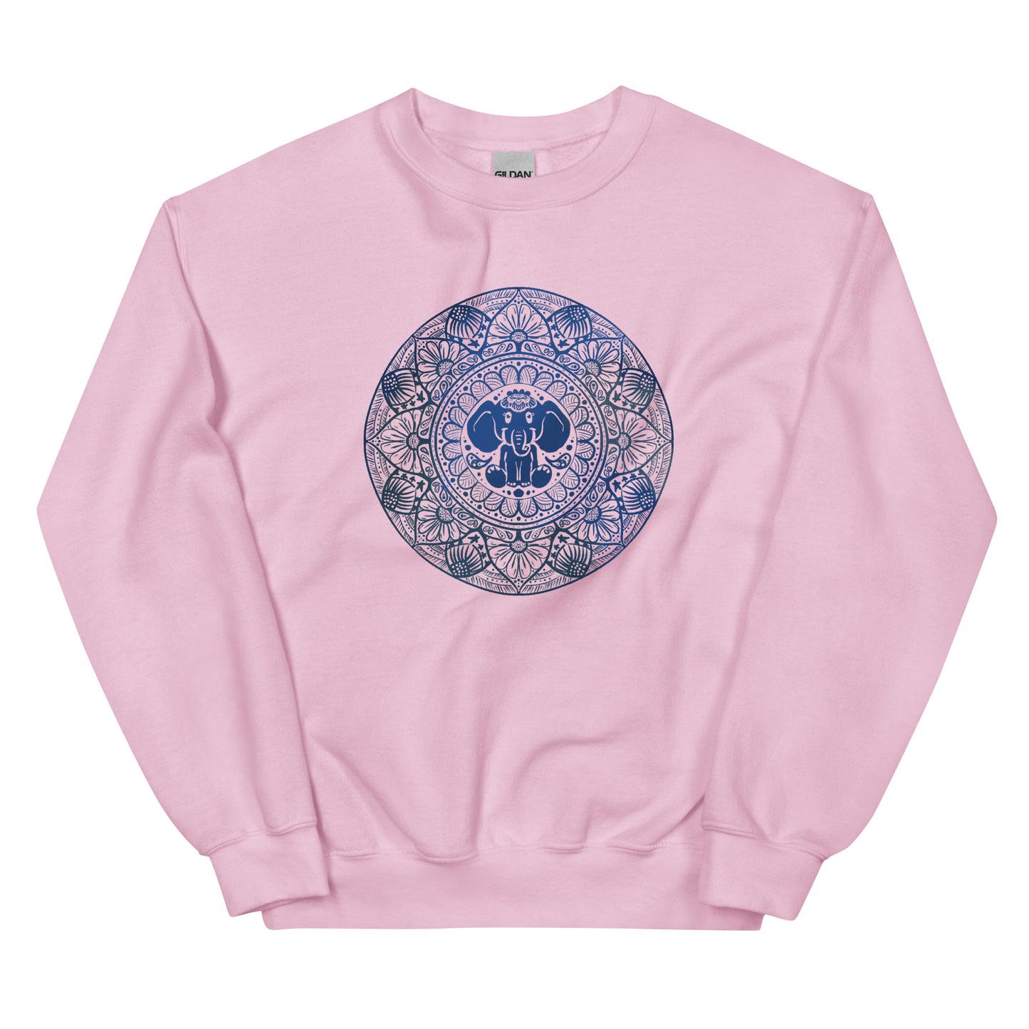 Elephant Elegance: Mandala Majesty Crewneck Sweatshirt