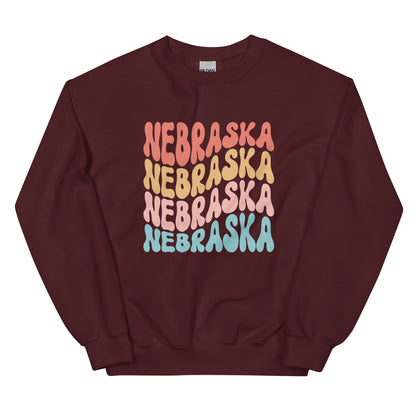 Nebraska Groovy Sweatshirt