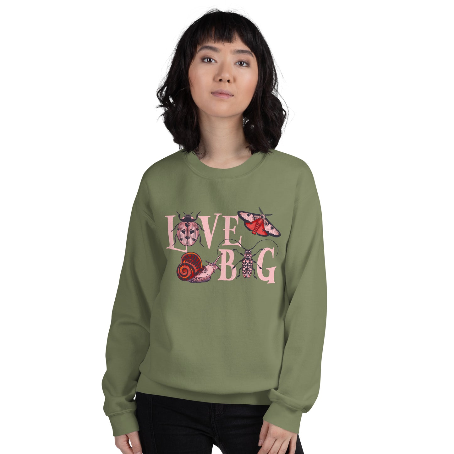 Love Bug Delight: Snuggly Adult Sweatshirt