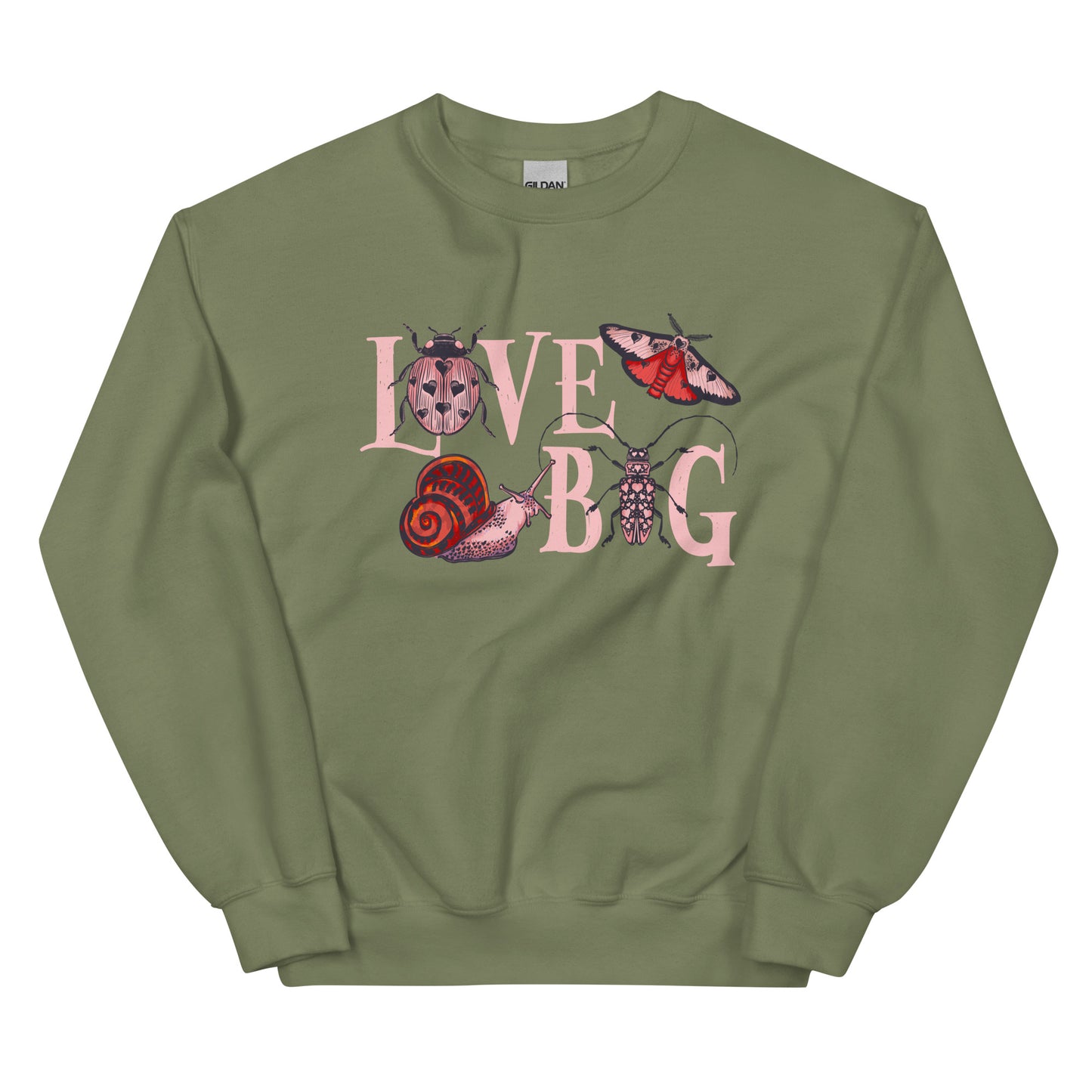 Love Bug Delight: Snuggly Adult Sweatshirt