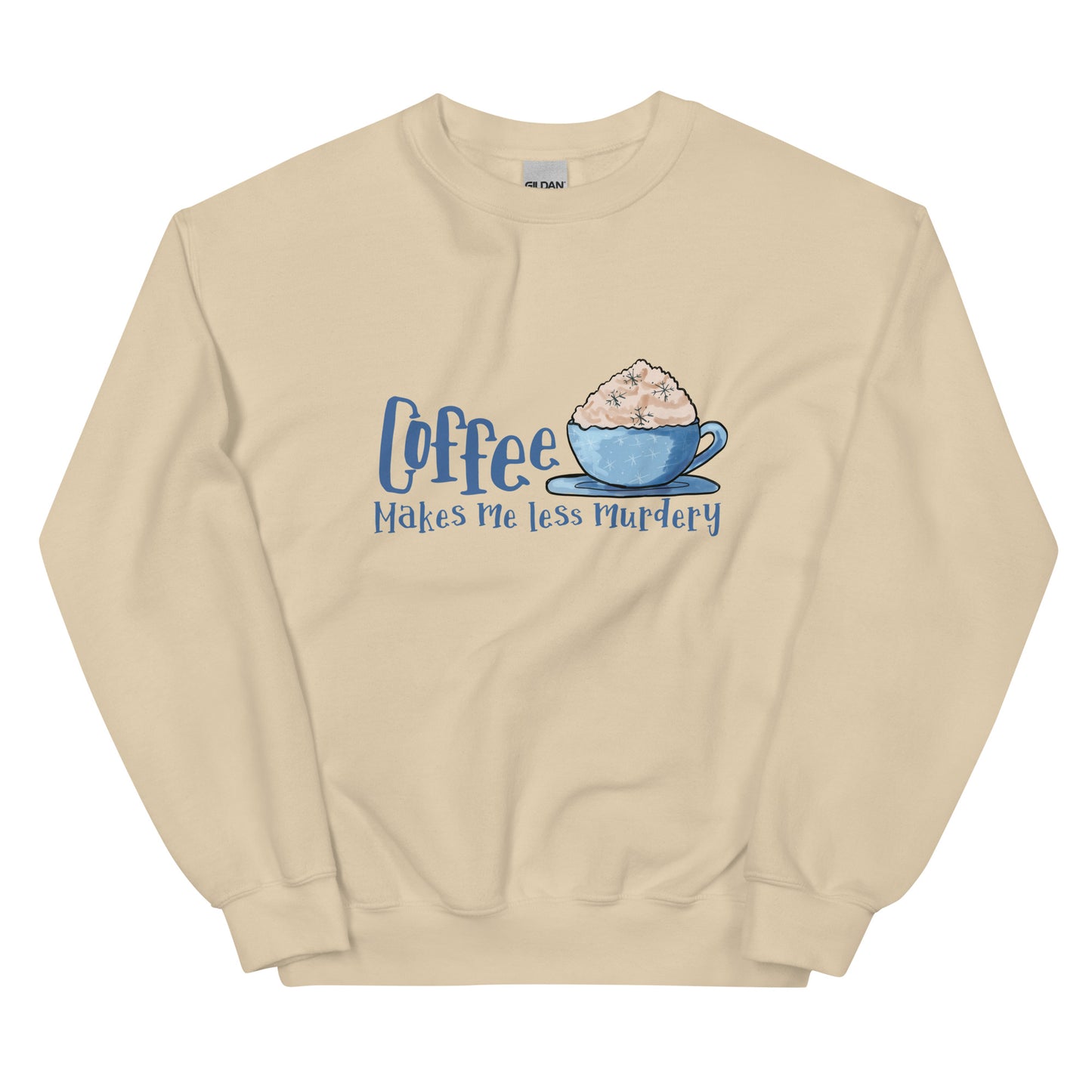 Dark Roast Delight: Crime-Free Crewneck Sweatshirt