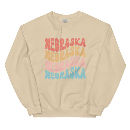 Nebraska Groovy Sweatshirt