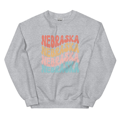 Nebraska Groovy Sweatshirt