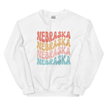 Nebraska Groovy Sweatshirt