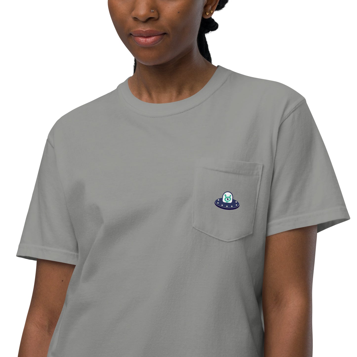 Shirtlings Spaceship Pocket Tee