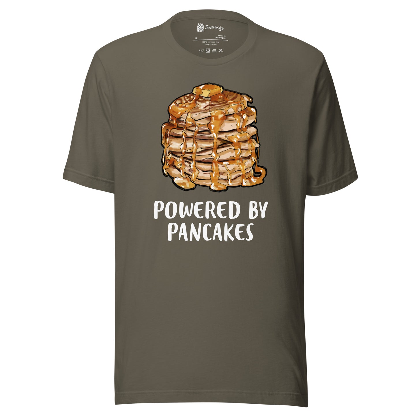 "Pancake Power Play" Humorous Breakfast Tee