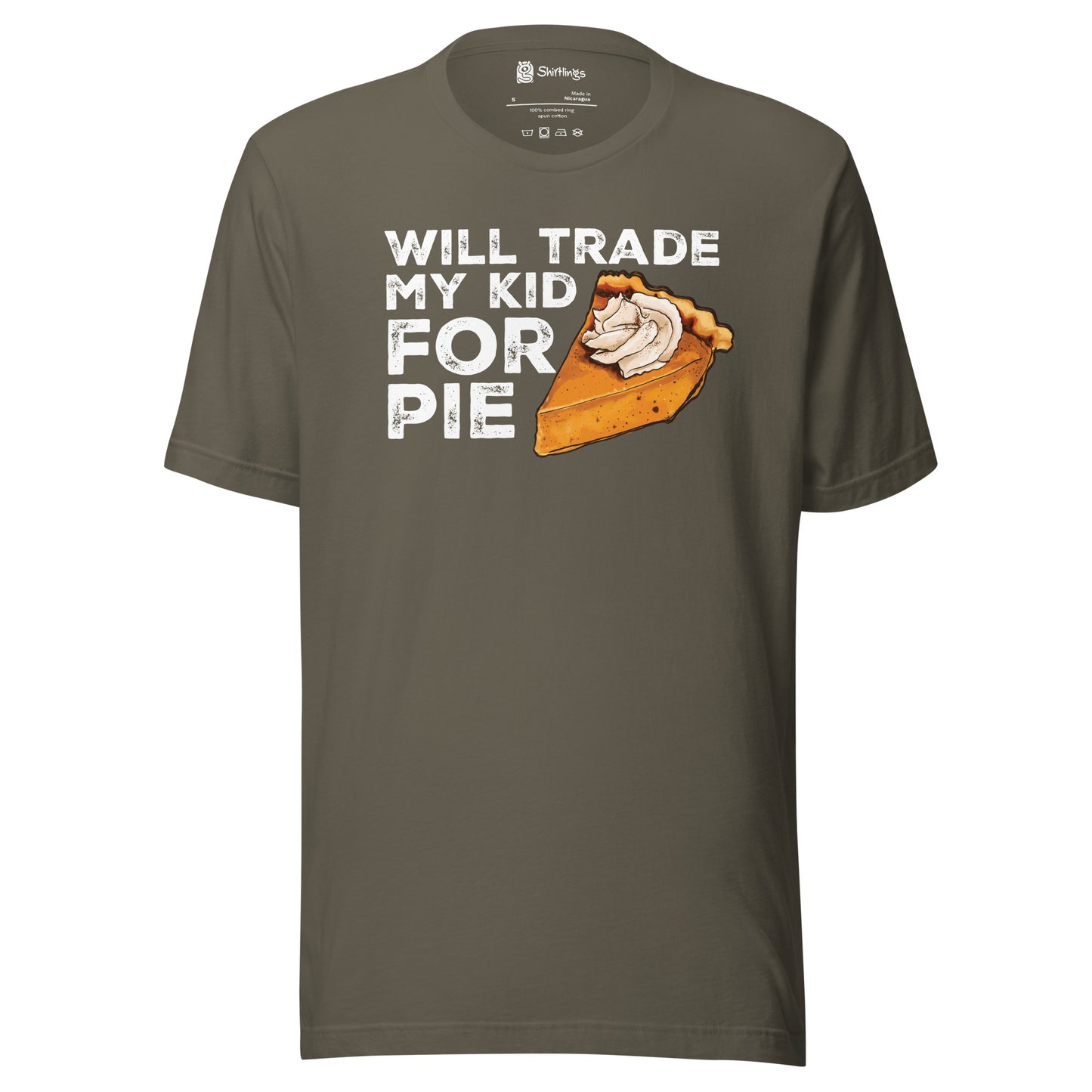 Pumpkin Pie-Lover's Dilemma: 'Trade My Kid for Pie' Tee