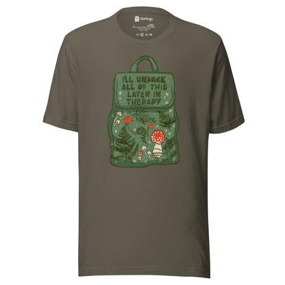 Therapy Unpacked: Green Backpack Confessions Tee