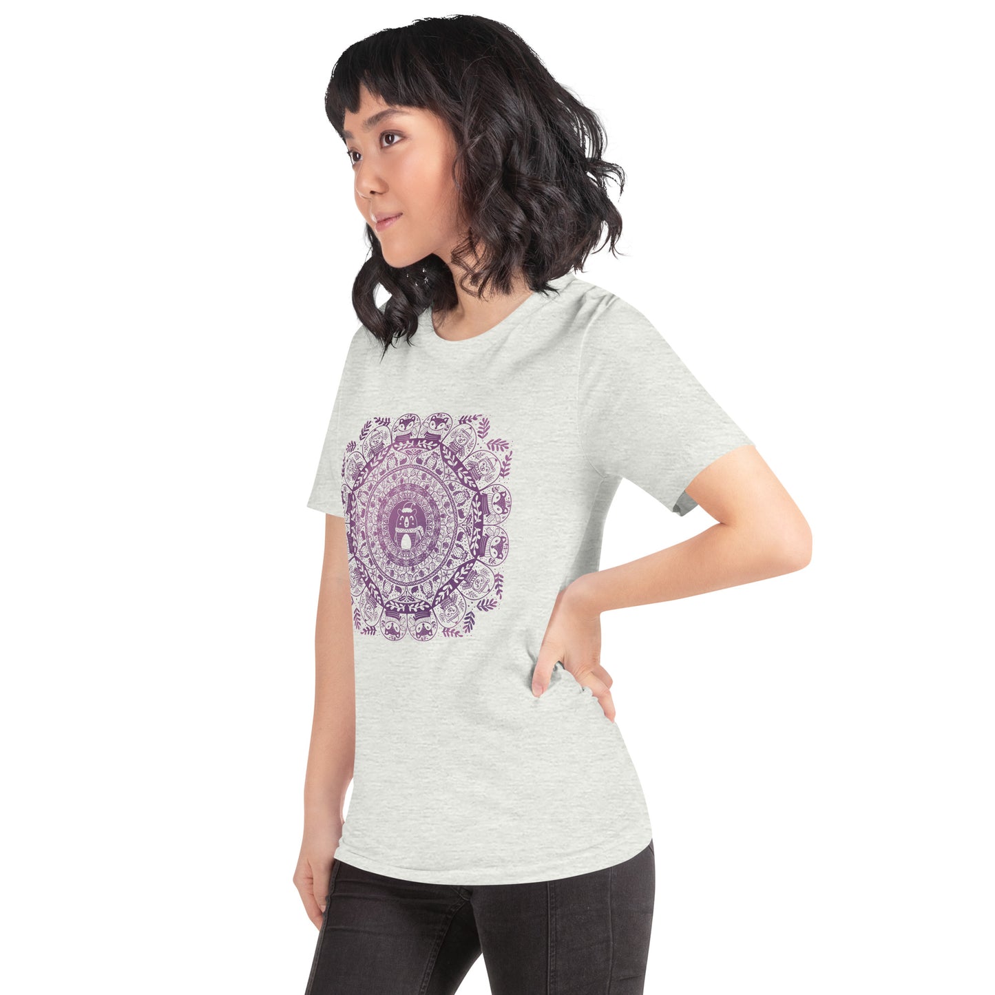 Bear-y Stylish: The Purple Winter Mandala Tee