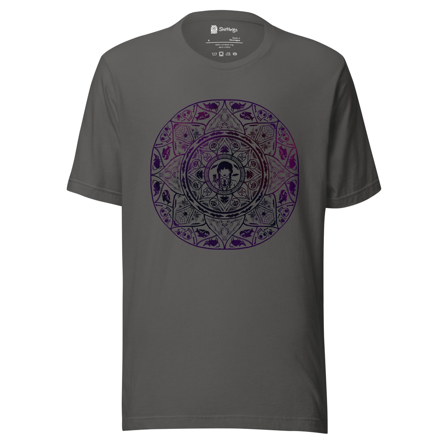 Gothic Circles: Wednesday's Spooky Sanctum Tee