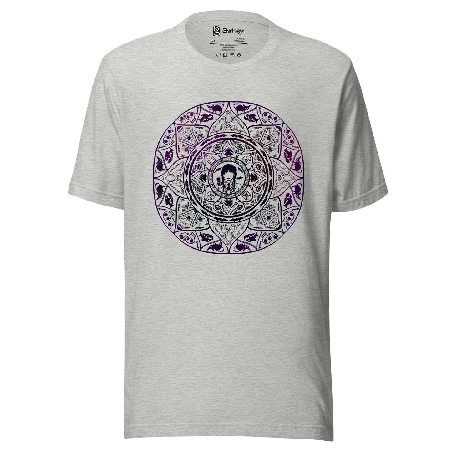 Gothic Circles: Wednesday's Spooky Sanctum Tee