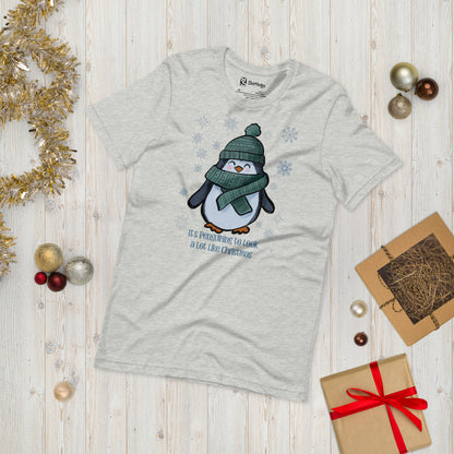 Penguin Chic: 'It's Penguining to Look a Lot Like Christmas' Tee