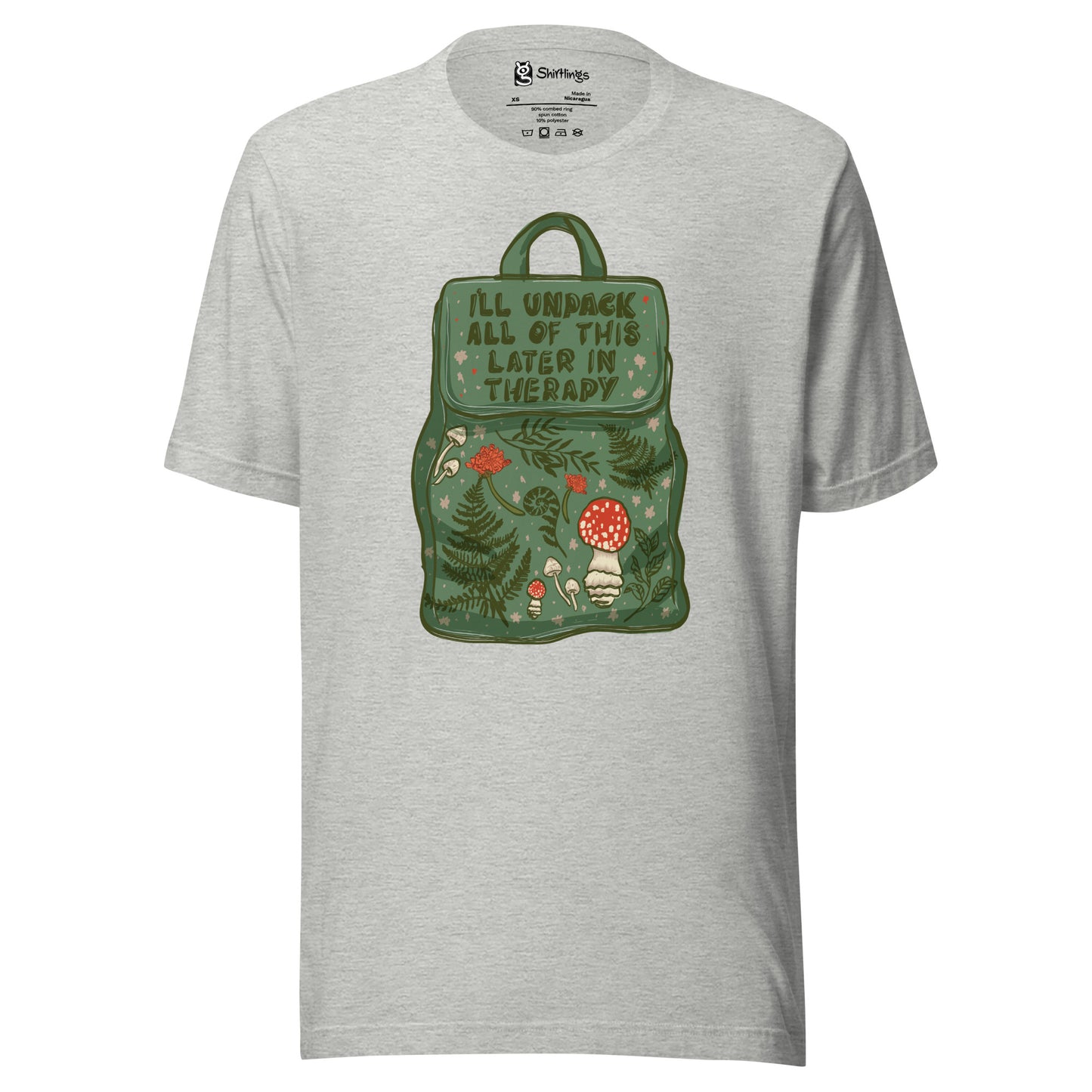 Therapy Unpacked: Green Backpack Confessions Tee