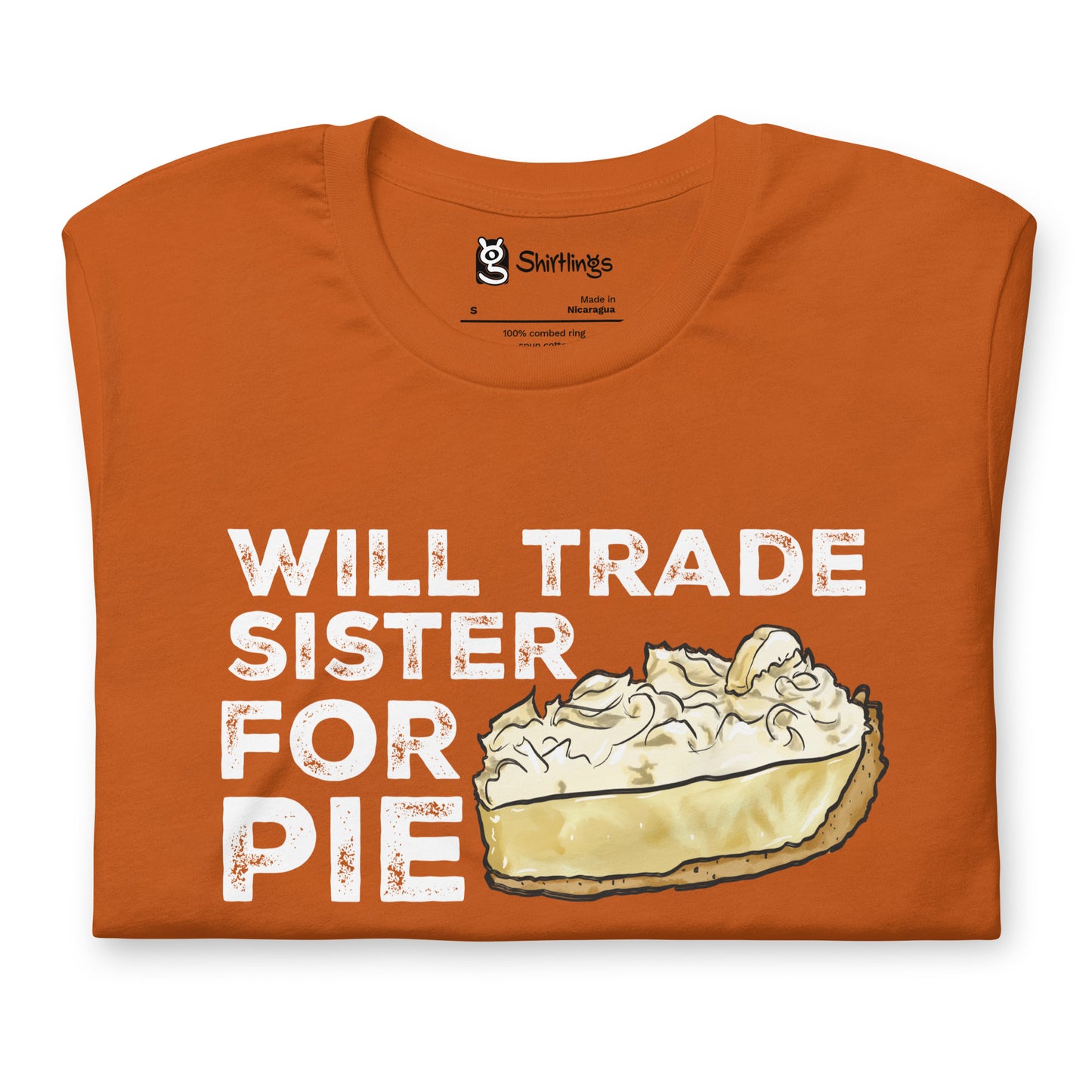 Banana Cream Pie Lover's Tee: Trade Sister for a Slice