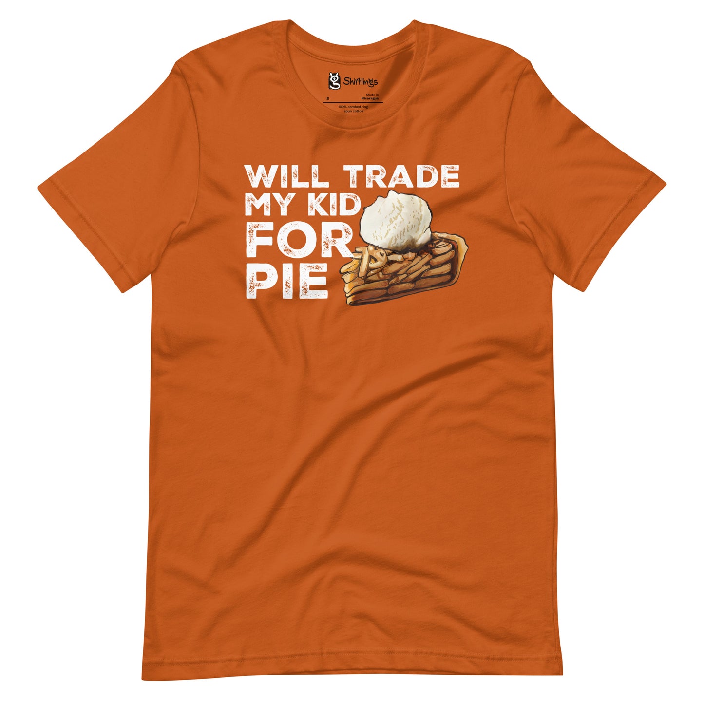 Apple Pie Lover's Confession: 'Trade My Kid for Pie' Tee