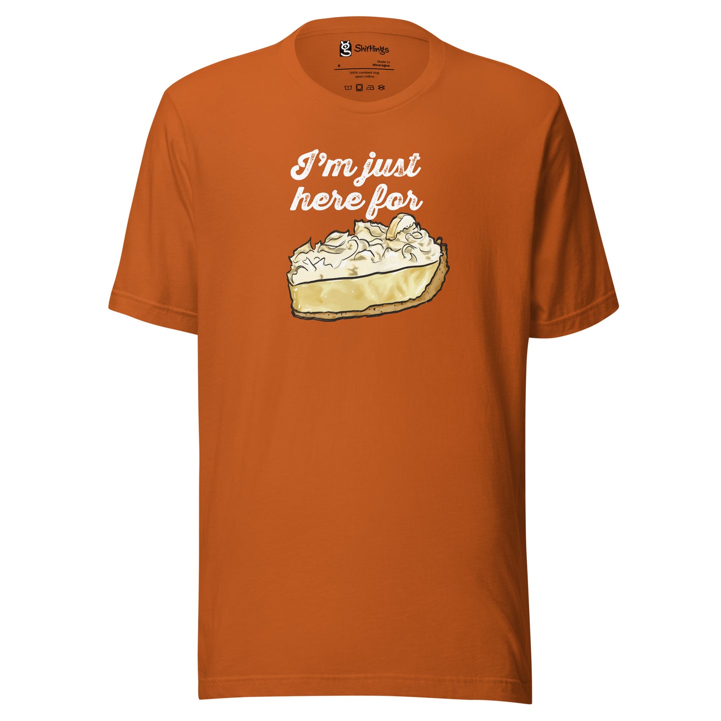 Banana Cream Bliss: 'I'm Just Here for the Pie' Tee