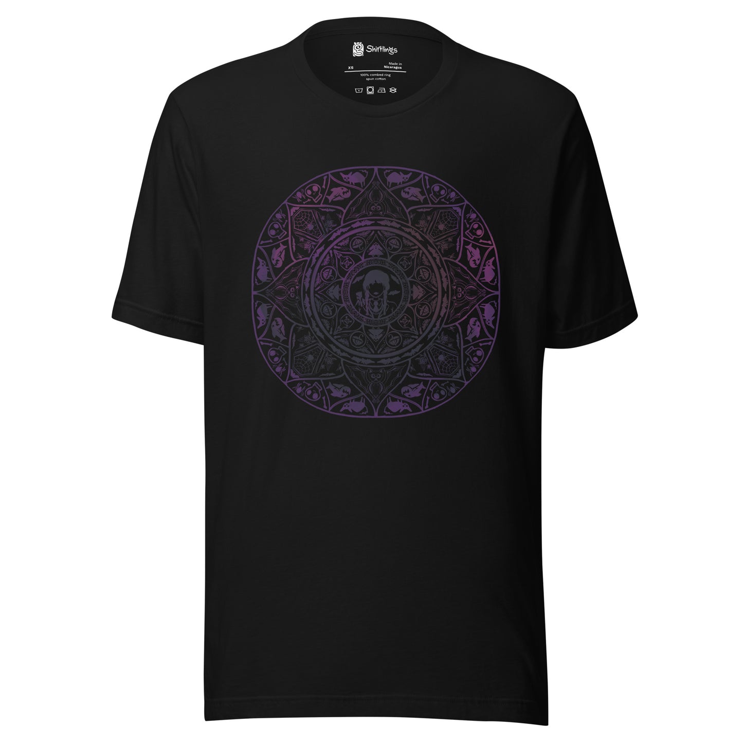 Gothic Circles: Wednesday's Spooky Sanctum Tee