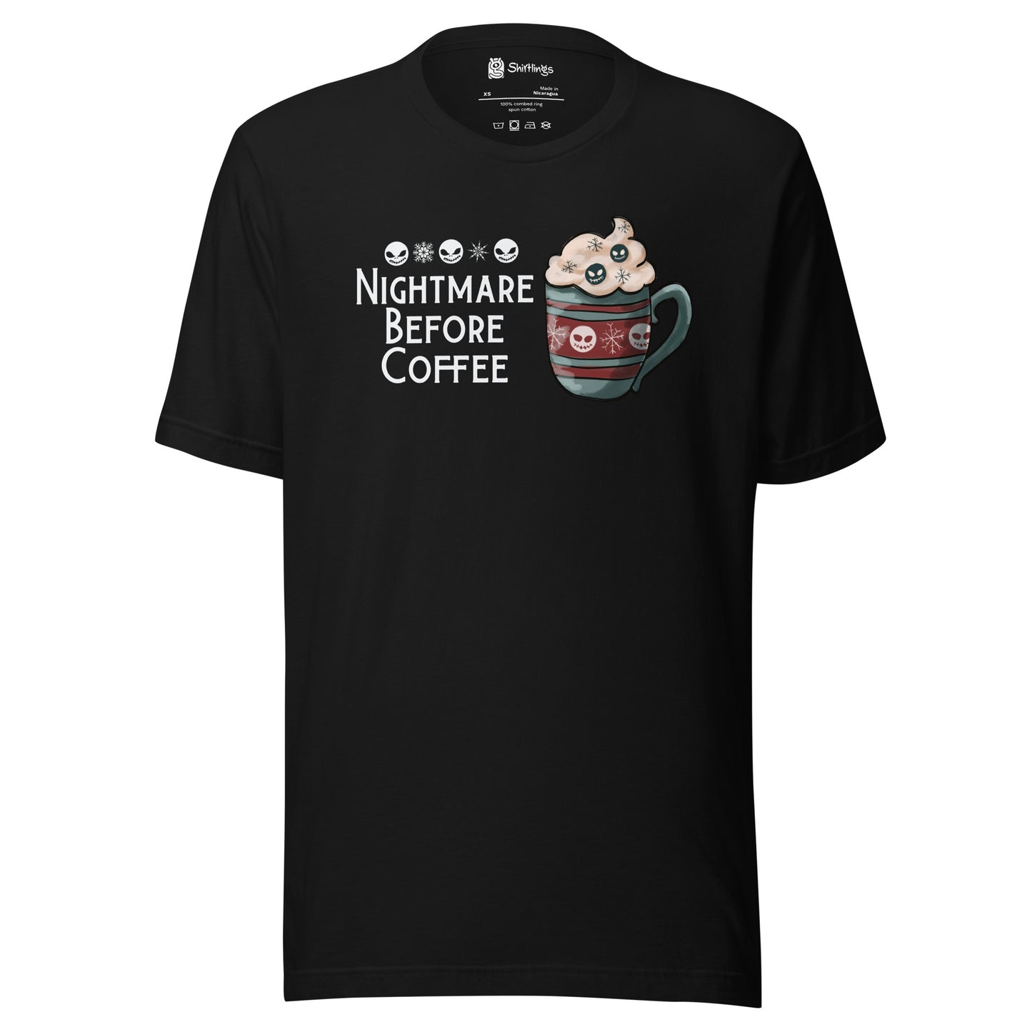 Caffeine's Dark Side: Nightmare Before Coffee Shirt