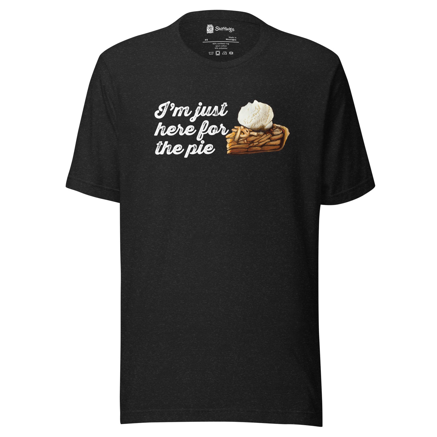 Apple Pie Enthusiast's Must-Have: 'Just Here for Pie' T-Shirt