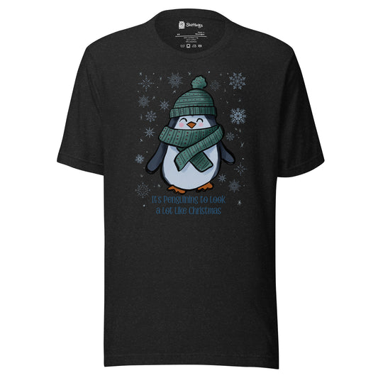 Penguin Chic: 'It's Penguining to Look a Lot Like Christmas' Tee