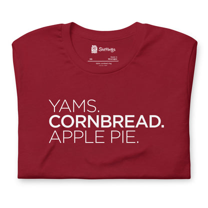 Yams. Cornbread. Apple Pie Tee