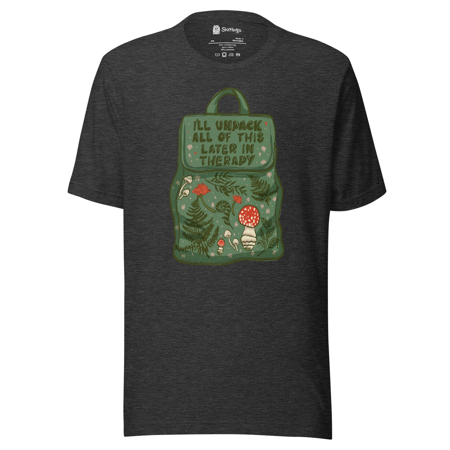 Therapy Unpacked: Green Backpack Confessions Tee