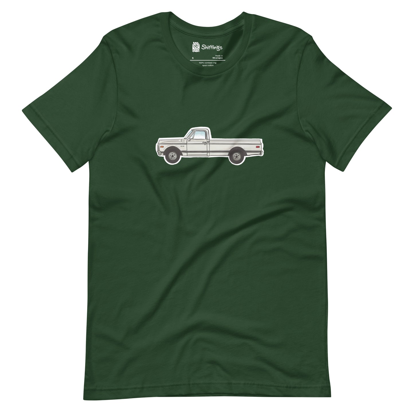 Retro Ride: '70s White C-10 Pickup Tee