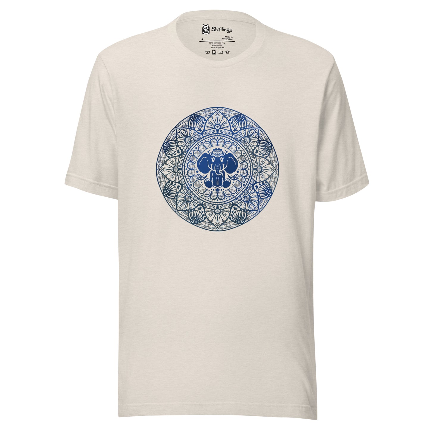 Elephant Elegance: Mandala Majesty Tee