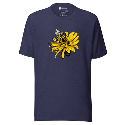 Nature's Harmony: Bee and Flower Graphic Tee