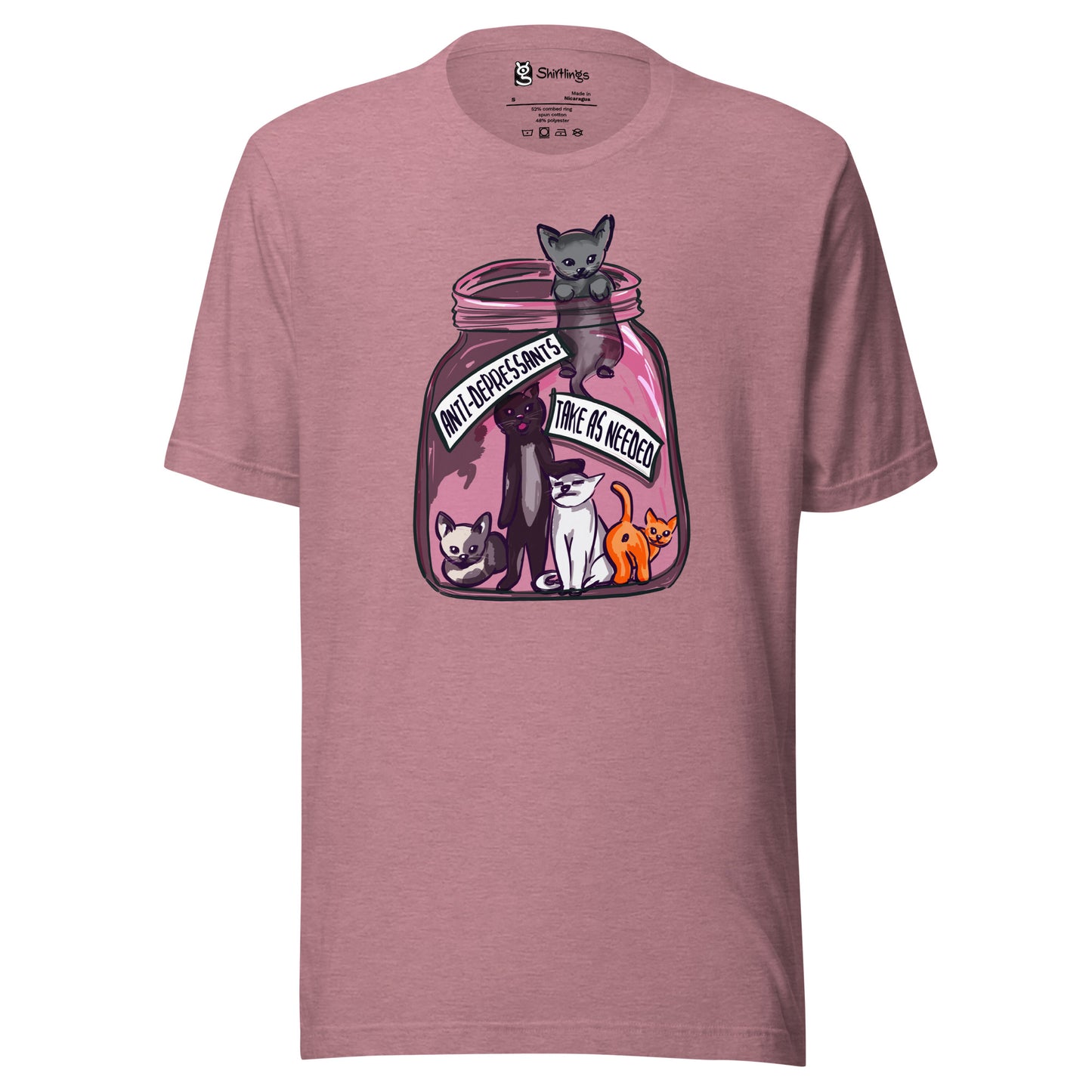 Feline Therapy Delight: Anti-Depressant Kittens Tee