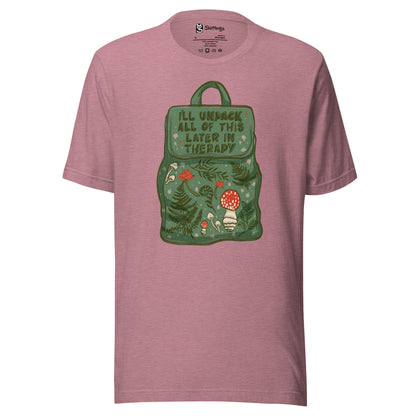 Therapy Unpacked: Green Backpack Confessions Tee