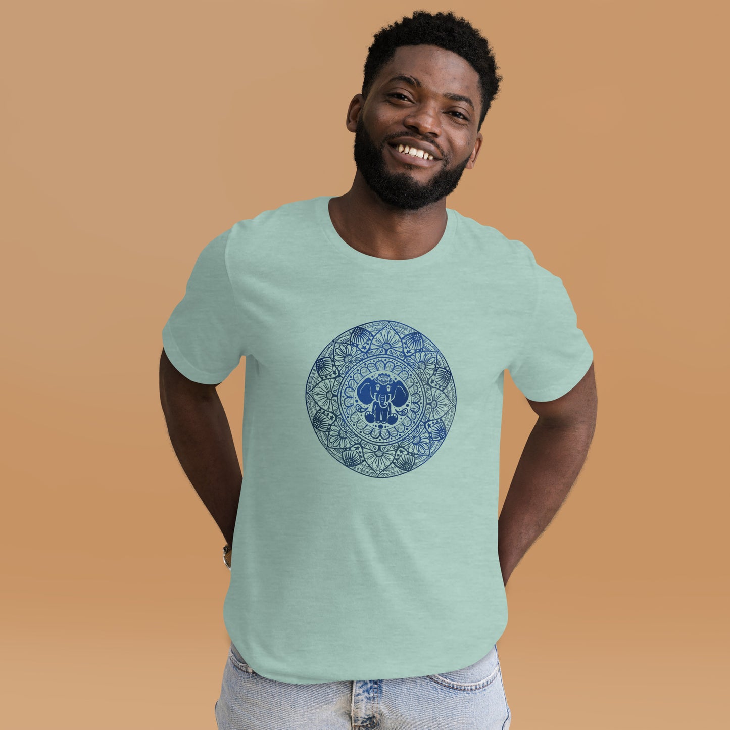 Elephant Elegance: Mandala Majesty Tee