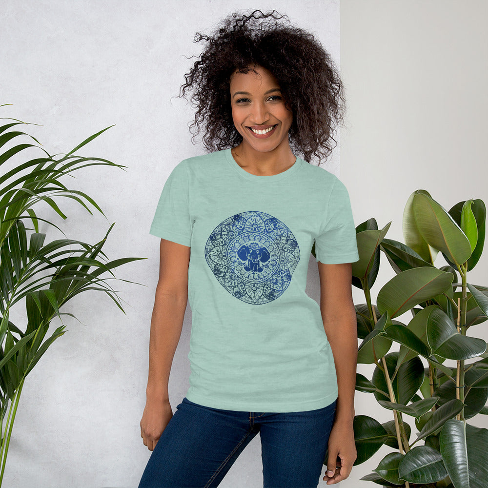 Elephant Elegance: Mandala Majesty Tee