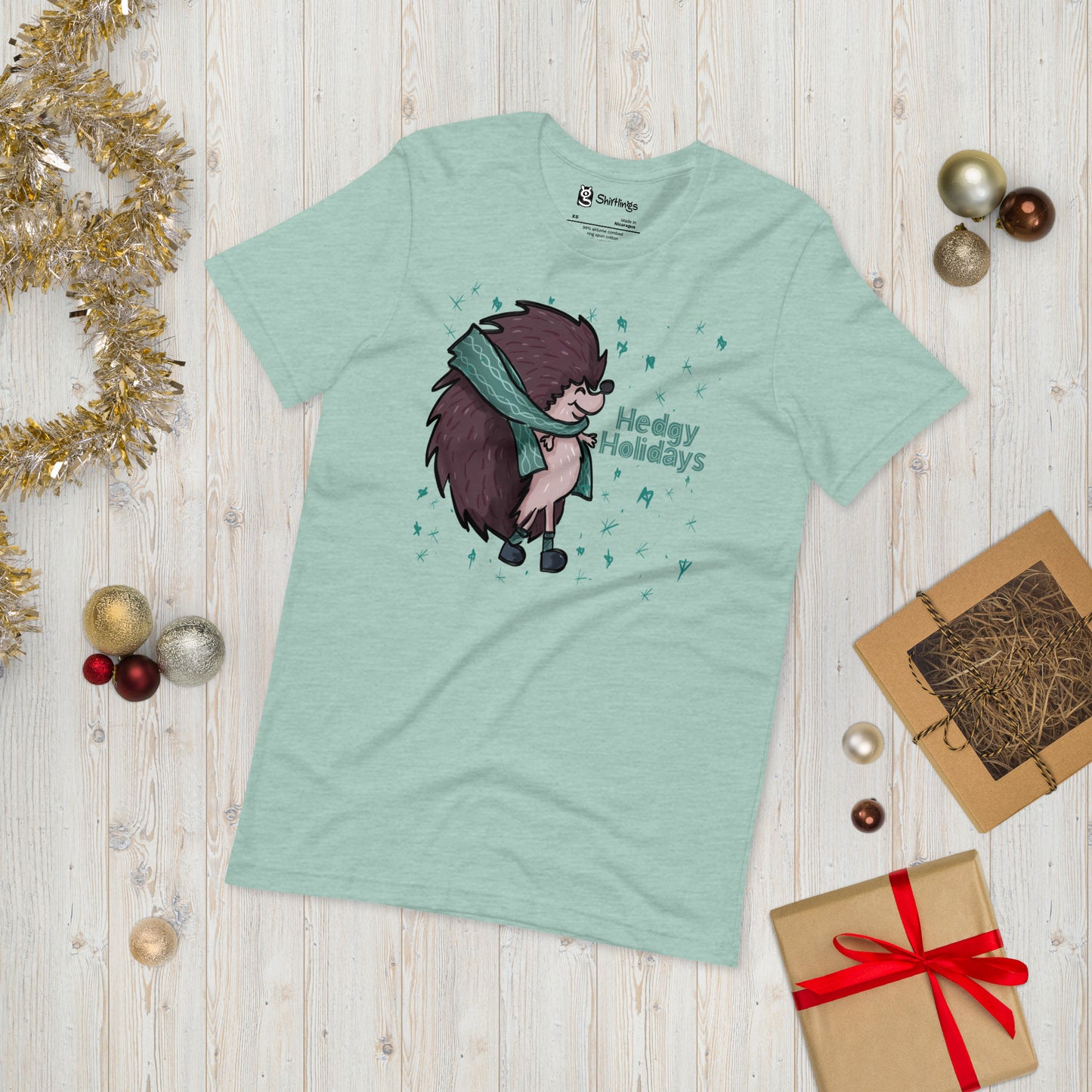 Hedgy Holidays: Hedgehog Adult Tee