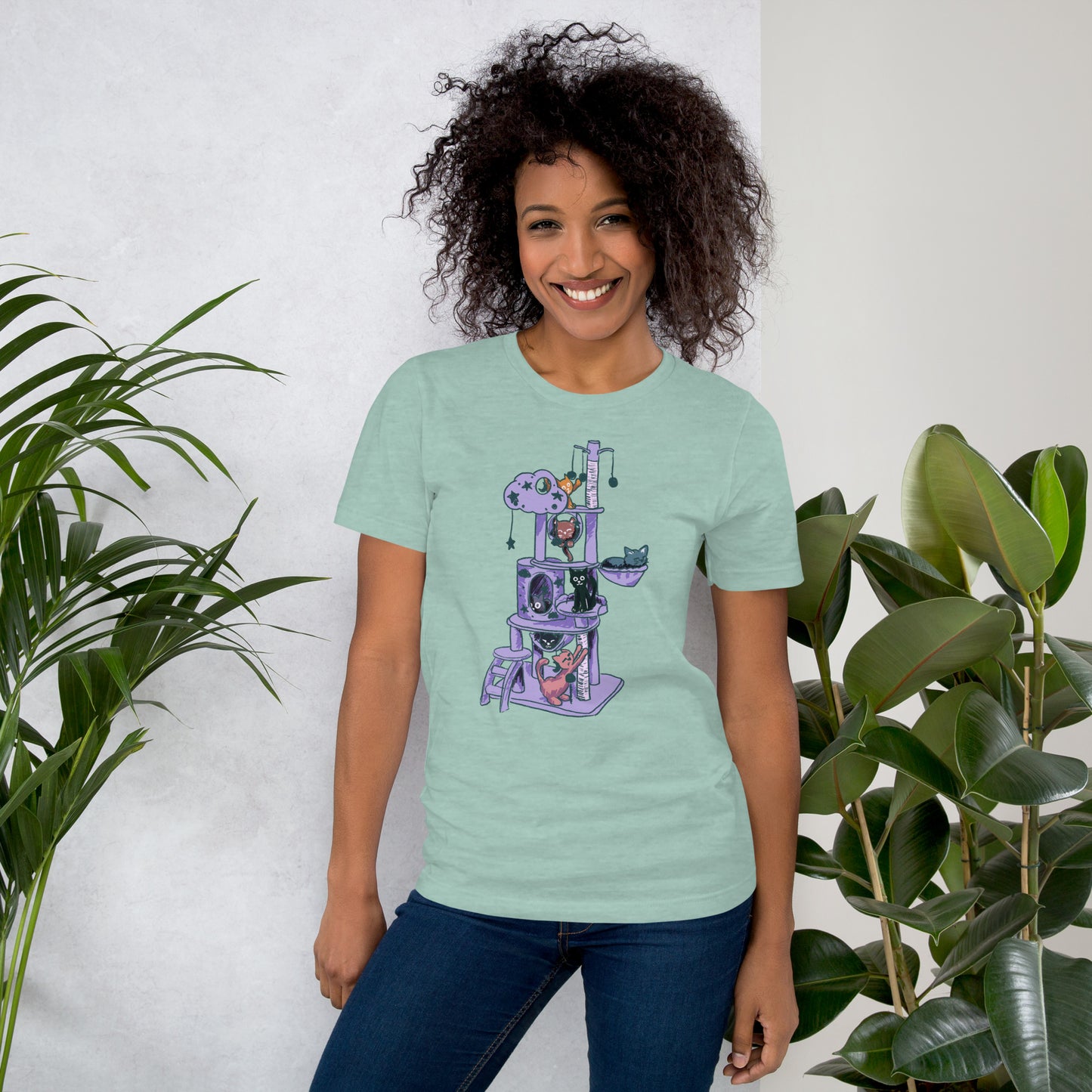 Stellar Feline Fiesta: Catnip Dreams Tee